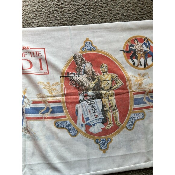 Vintage Star Wars Return Of The Jedi Pillowcase 1983 20th Century Fox GUC - Picture 6 of 9